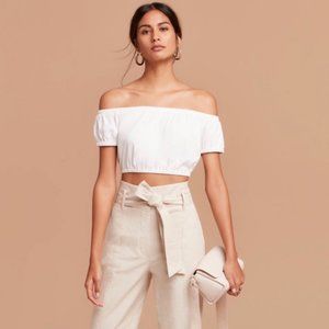 Adelisa Cropped Soft cotton cropped t-shirt - S